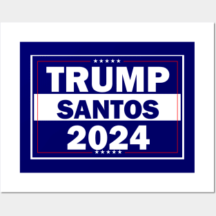 Dream Team Candidates for 2024 Election - Trump Santos Posters and Art